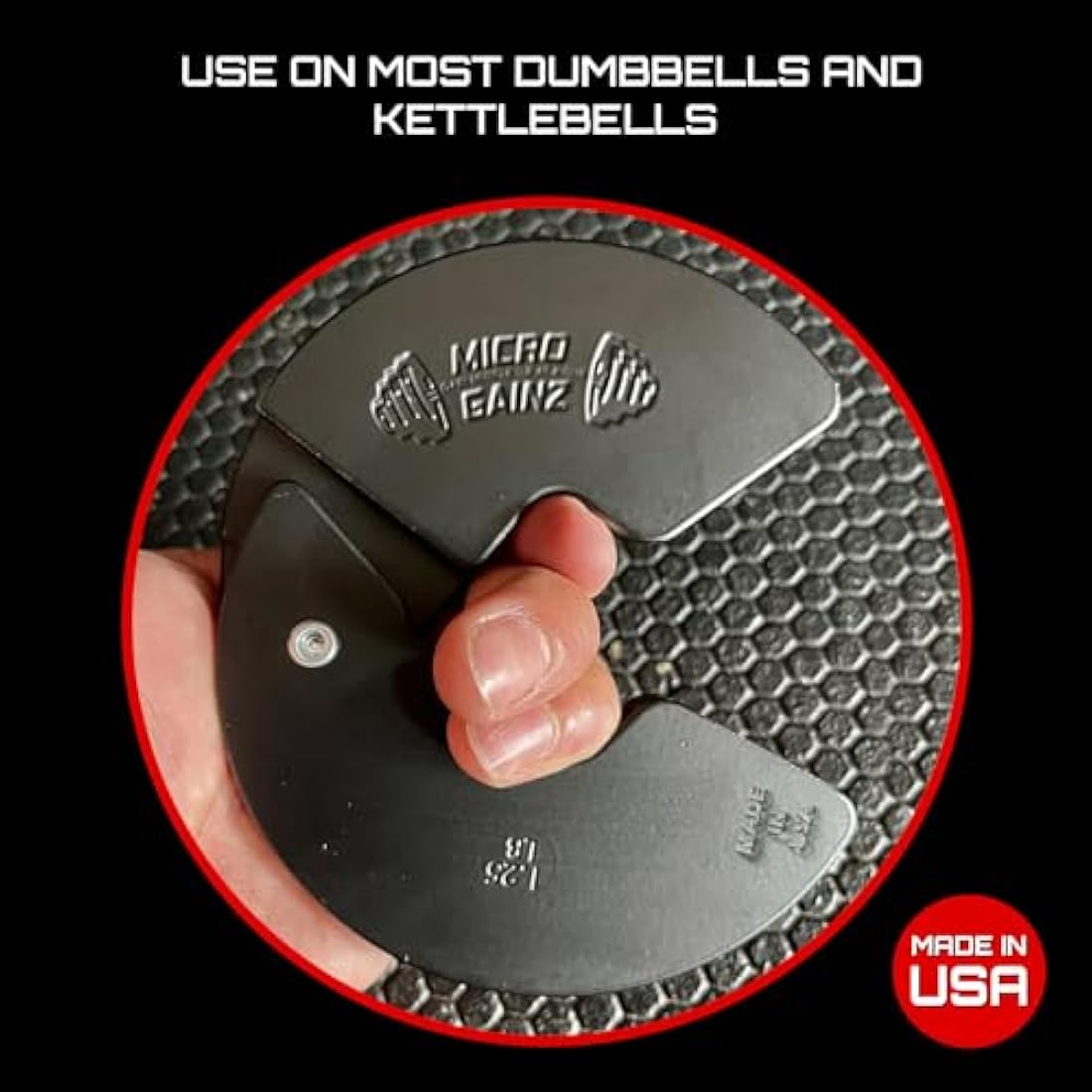Micro Gainz 1.25LB Dumbbell Fractional Weight Plates | Sintered Steel