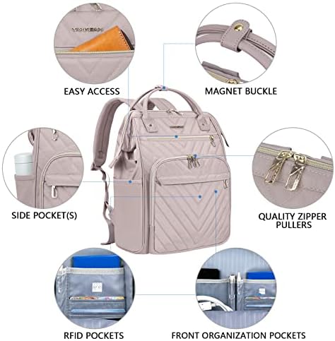 VANKEAN 17.3 Inch Laptop Backpack | Waterproof RFID Travel Daypack