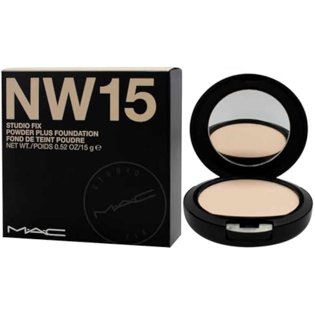 MAC Studio Fix Powder Plus Foundation – NW15 Matte Face Makeup, 15g