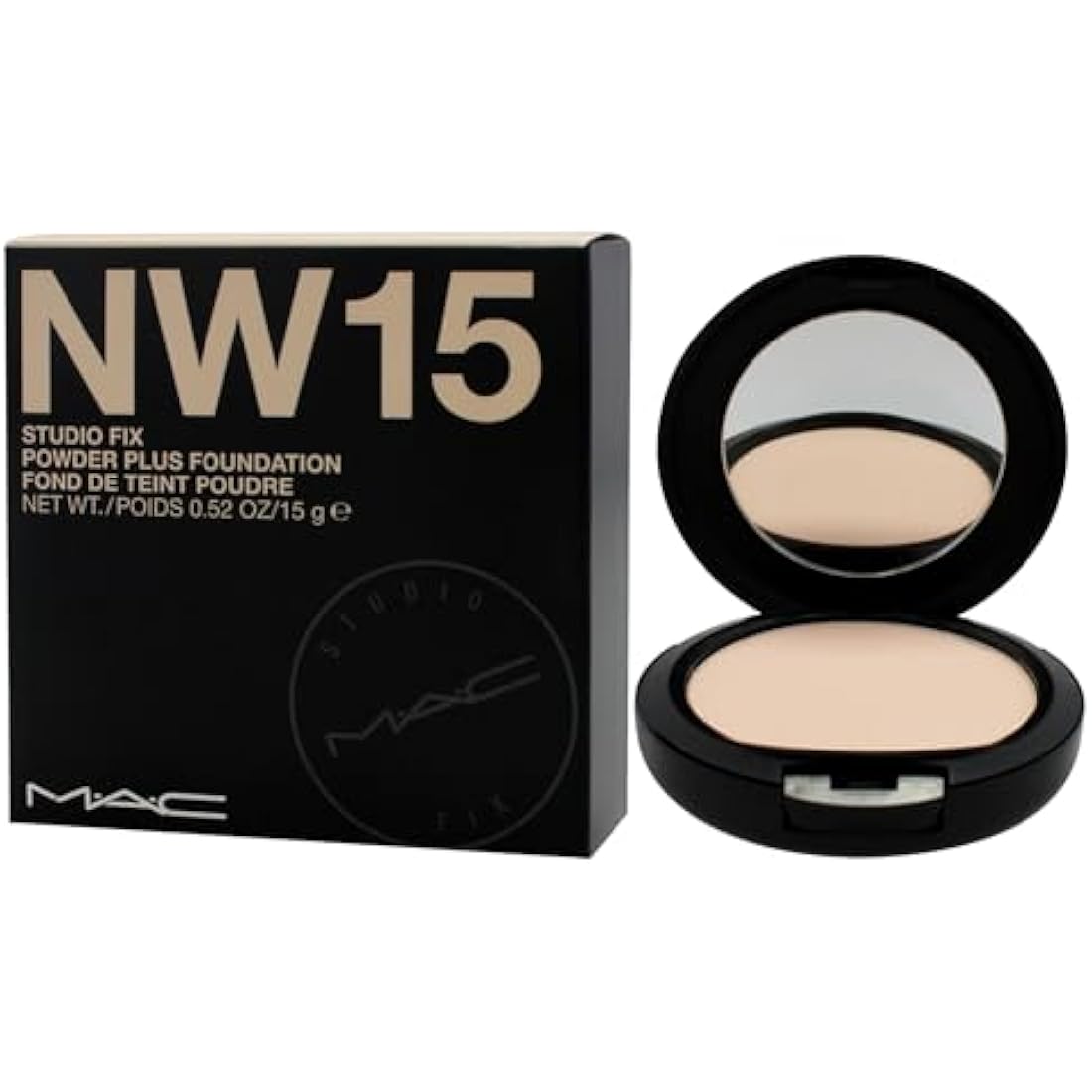 MAC Studio Fix Powder Plus Foundation – NW15 Matte Face Makeup, 15g