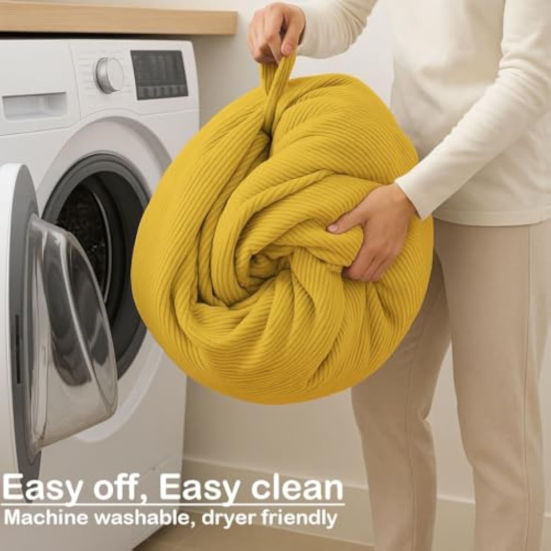 Nobildonna Corduroy Bean Bag Chair Cover | 300L Stuffed Animal Storage