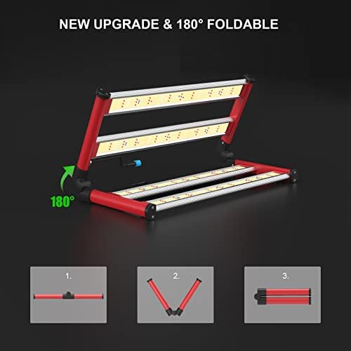 AGLEX 240W LED Grow Light | Full Spectrum Dimmable Foldable Plant Lamp