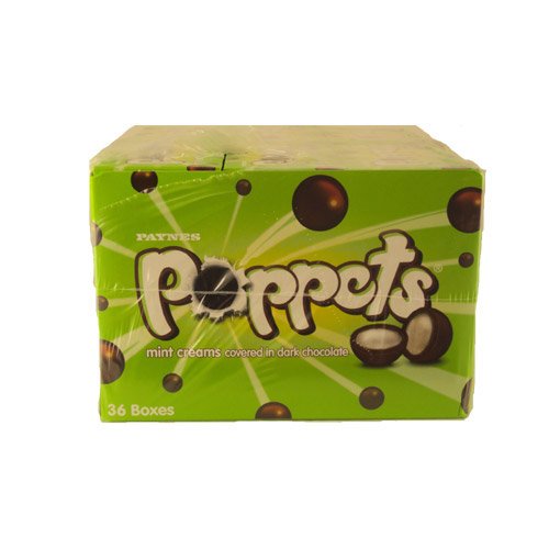 Paynes Poppets Mint Creams - 40g Chocolate Sweets (36 Box Trade Case)