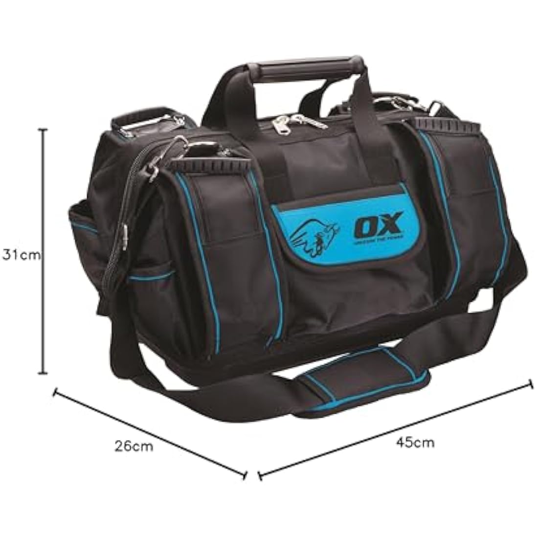 OX Pro Super Open Mouth Tool Bag – Heavy-Duty Professional Organizer