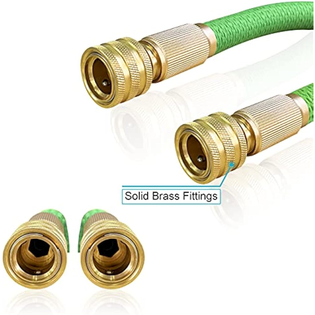 NGreen Expandable Garden Hose | Durable 12-Layer Latex & Brass Fittings