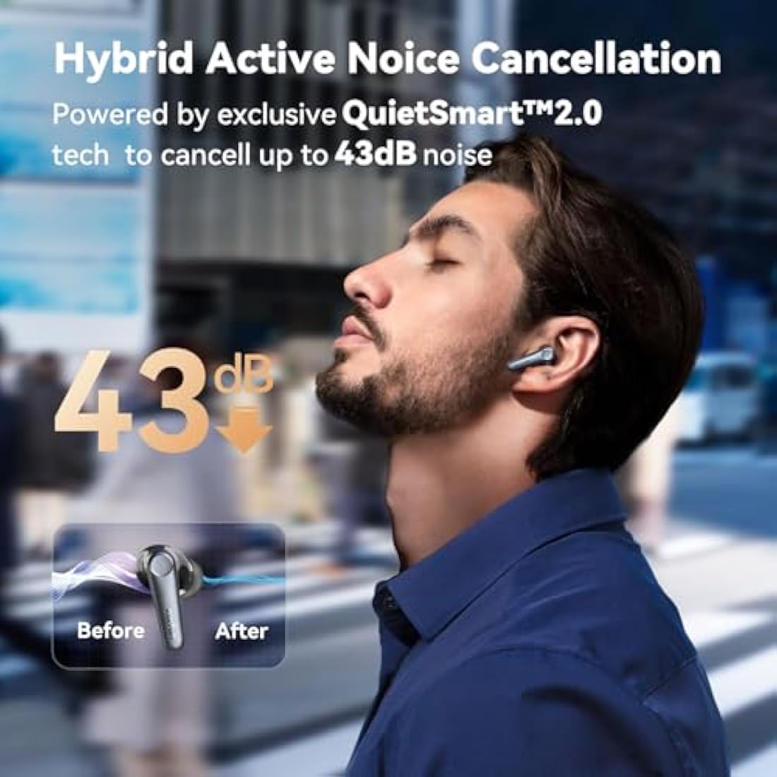 EarFun Air Pro 3 Wireless Earbuds – Hybrid ANC Bluetooth 5.3 Headphones