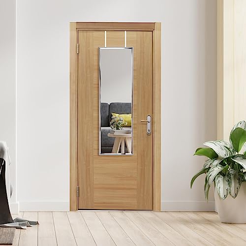 HORLIMER Full Length Wall Mirror – 122x35cm White Shatterproof Mirror