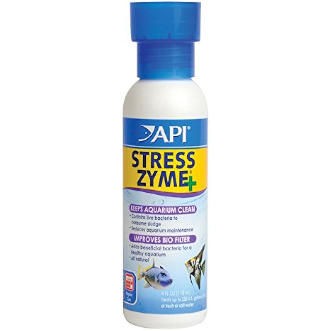 API Stress Zyme Aquarium Water Cleaning Solution - 118 ml Bottle