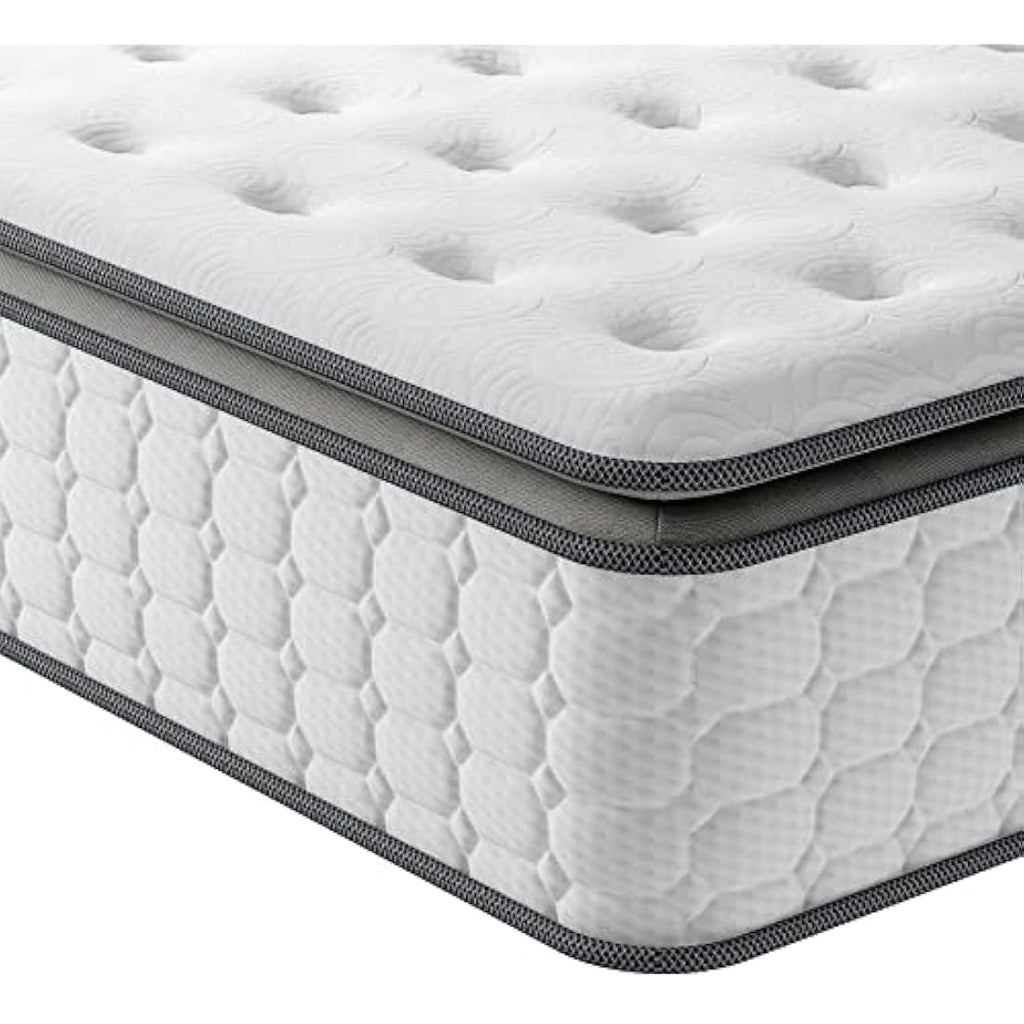Vesgantti 3FT Single Mattress | 10.6 Inch Hybrid Pocket Sprung Pillow Top