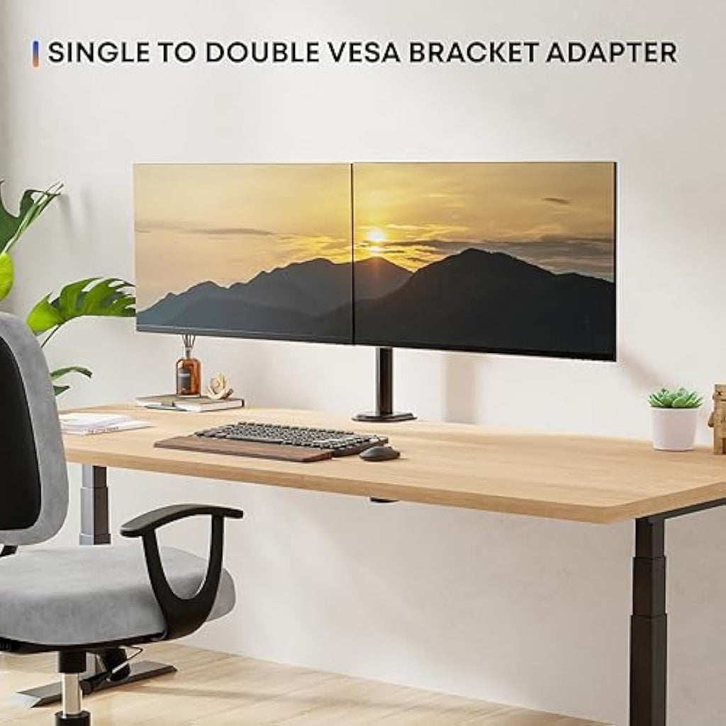 Dual Monitor Wall Mount – VESA Adapter for 13-27" Displays