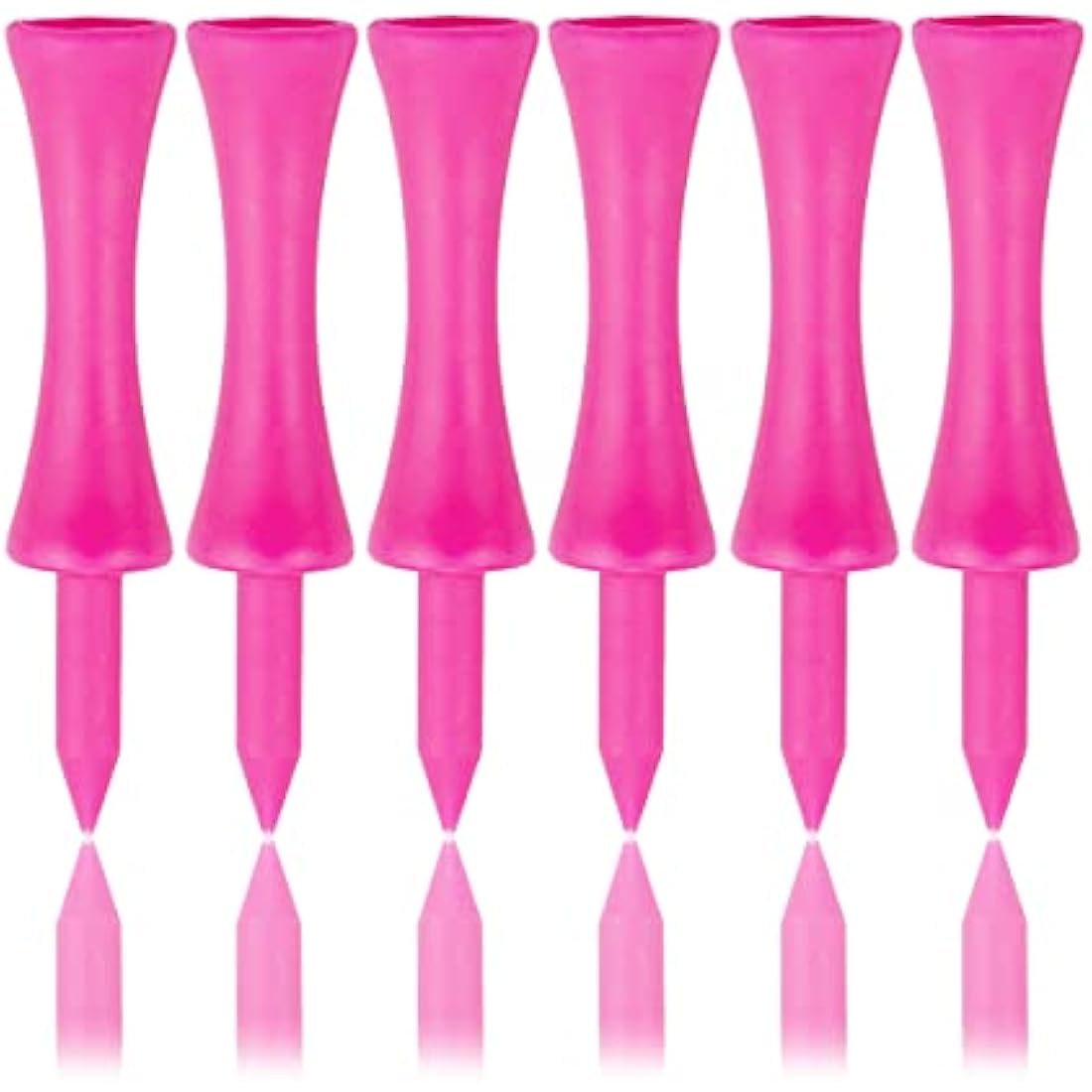 Zivisk Plastic Castle Golf Tees – 57mm Pink Durable Step Tees (100 Pack)