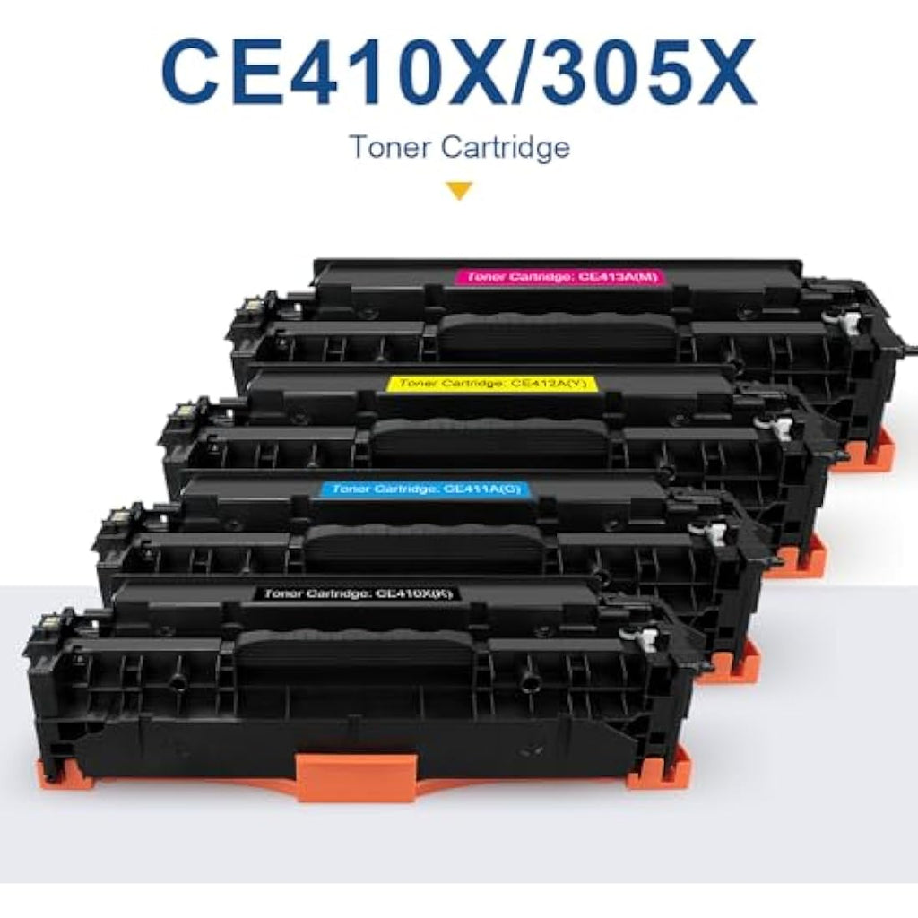 SMARTOMI 305X 305A Remanufactured Toner Cartridges for HP LaserJet - 4 Pack