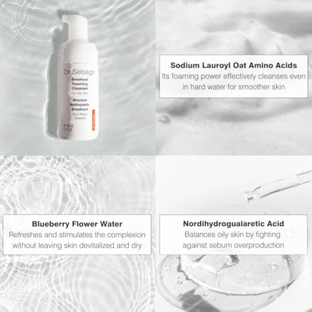 Dr Sebagh Breakout Foaming Cleanser – 100ml Blemish & Oil Control