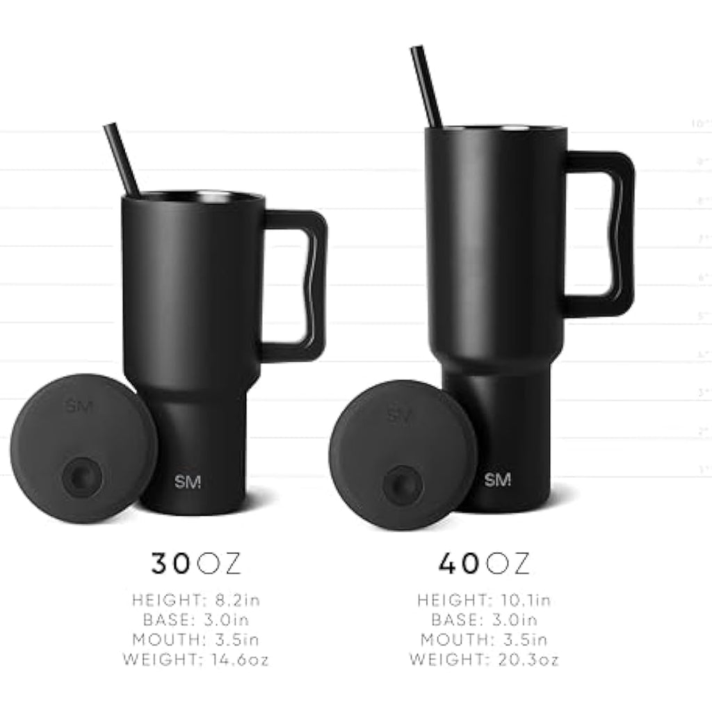 Jolof Store 40oz Insulated Stainless Steel Tumbler with Handle