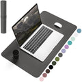 YSAGi Leather Desk Pad – Waterproof Non-Slip Office Mat, Dark Gray