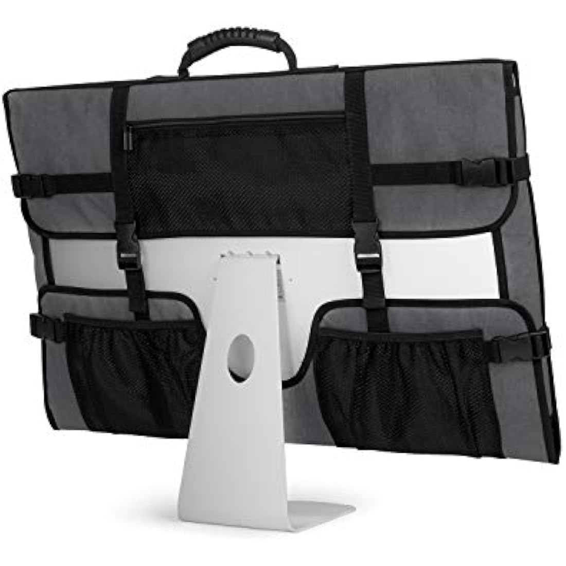 CURMIO iMac Travel Carrying Bag & Monitor Dust Cover for 21.5-24" - Grey