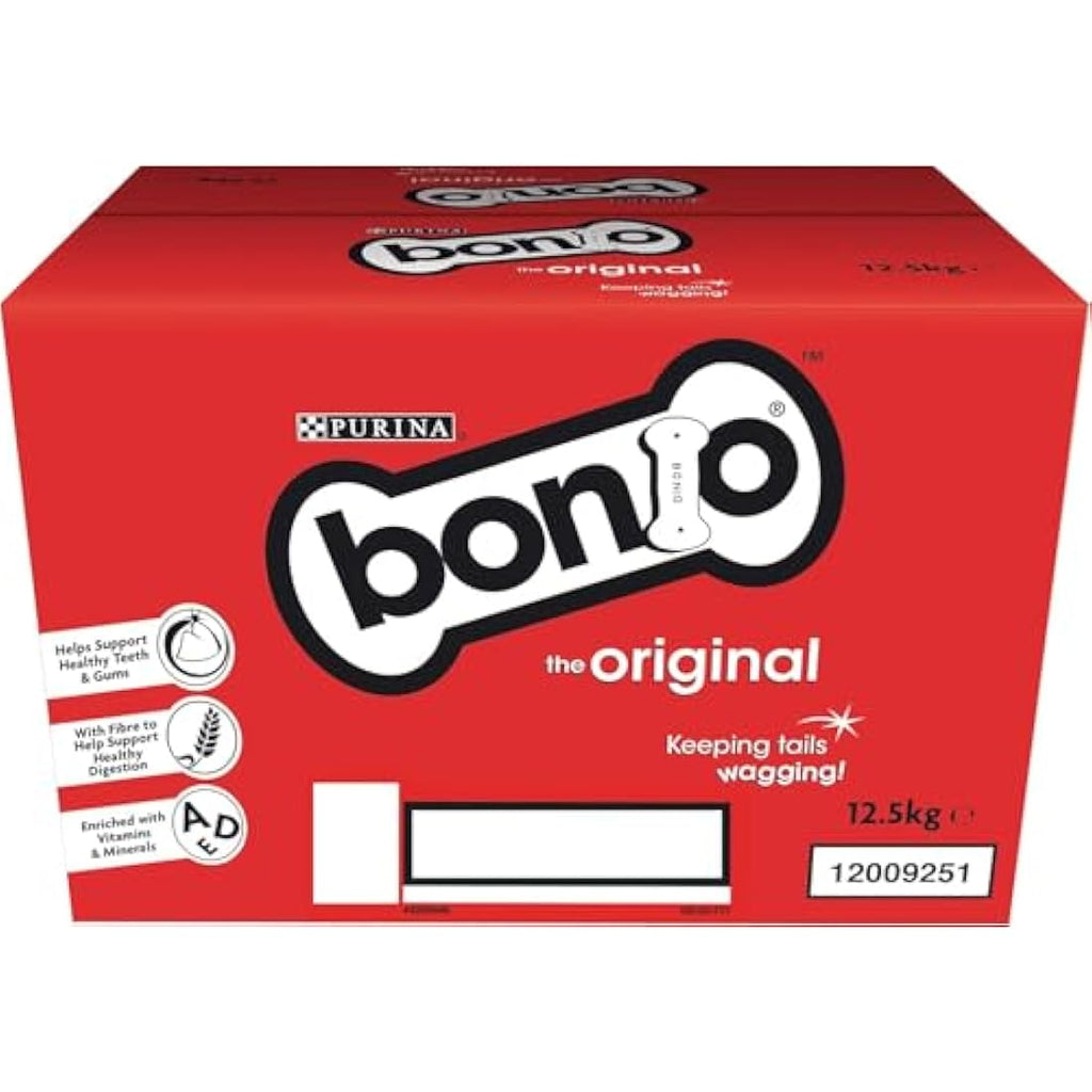 Bonio Original Dog Biscuits – Low Fat Oven-Baked Treats, 12.5kg