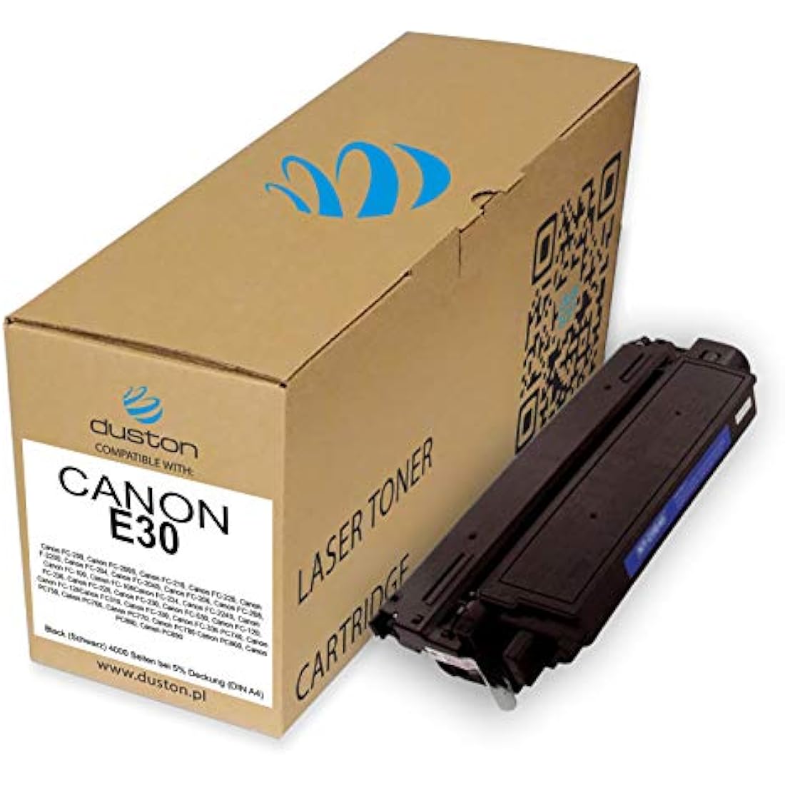 Duston E30 Black Toner Cartridge 2-Pack | Compatible with Canon FC & PC Series