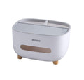 MHTECH Multifunction Tissue Box & Desk Organizer – Gray PVC Storage