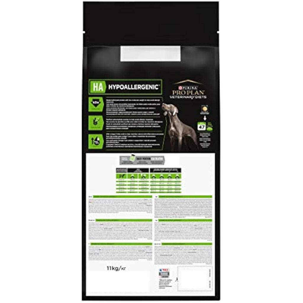 Purina Pro Plan HA Hypoallergenic Dry Dog Food - Veterinary Diet 11kg