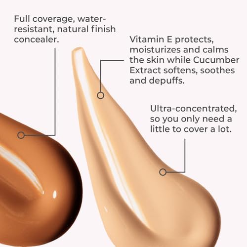 AmazingCosmetics Full Coverage Concealer – Long Wear Natural Finish