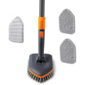 CLEANHOME 4-in-1 Shower Scrubber | Long Handle Tub and Tile Cleaning Brush