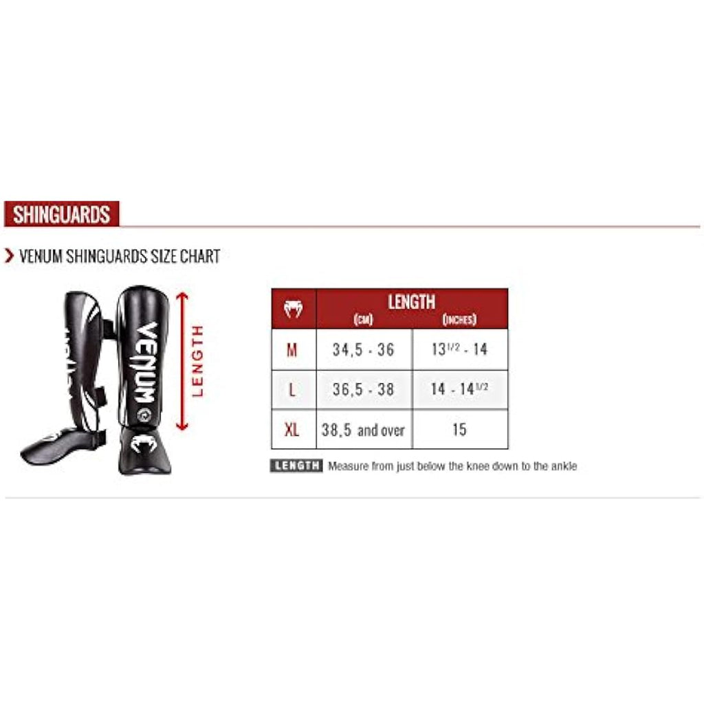 Venum Elite Shinguards – High Density Foam MMA & Kickboxing Gear