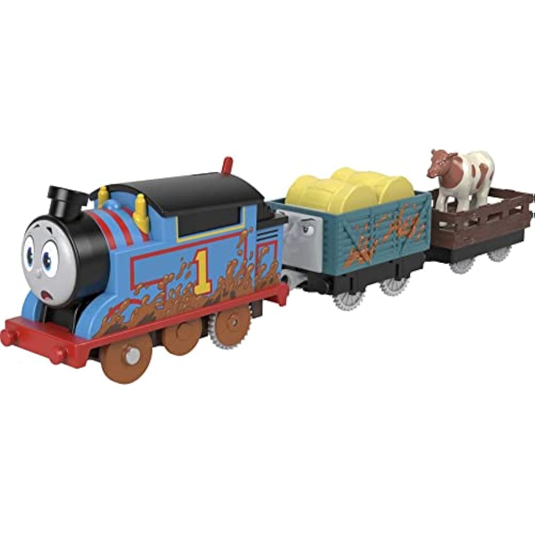 Thomas & Friends Muddy Farm Thomas Motorized Toy Train Engine - HDY73