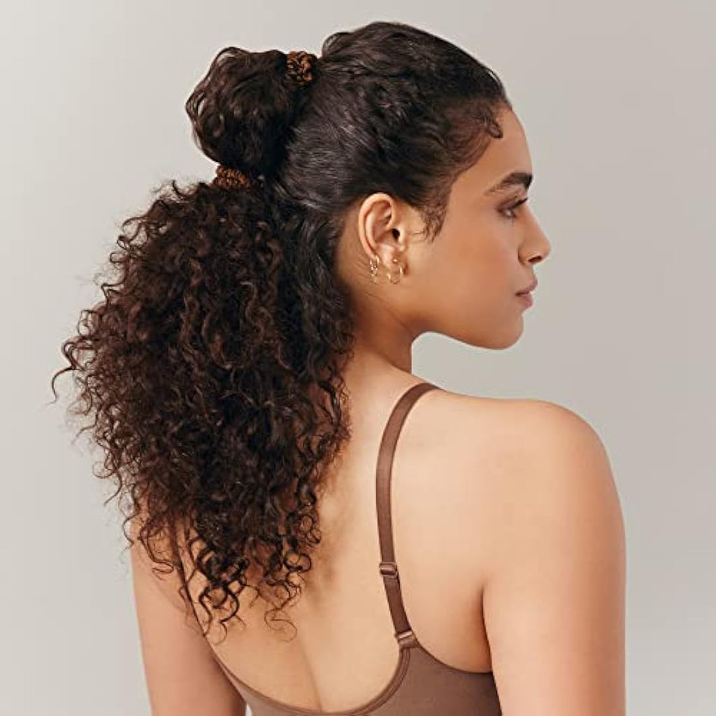 Slip Skinny Silk Scrunchies – Brown Mulberry Silk Hair Ties (4 Pack)