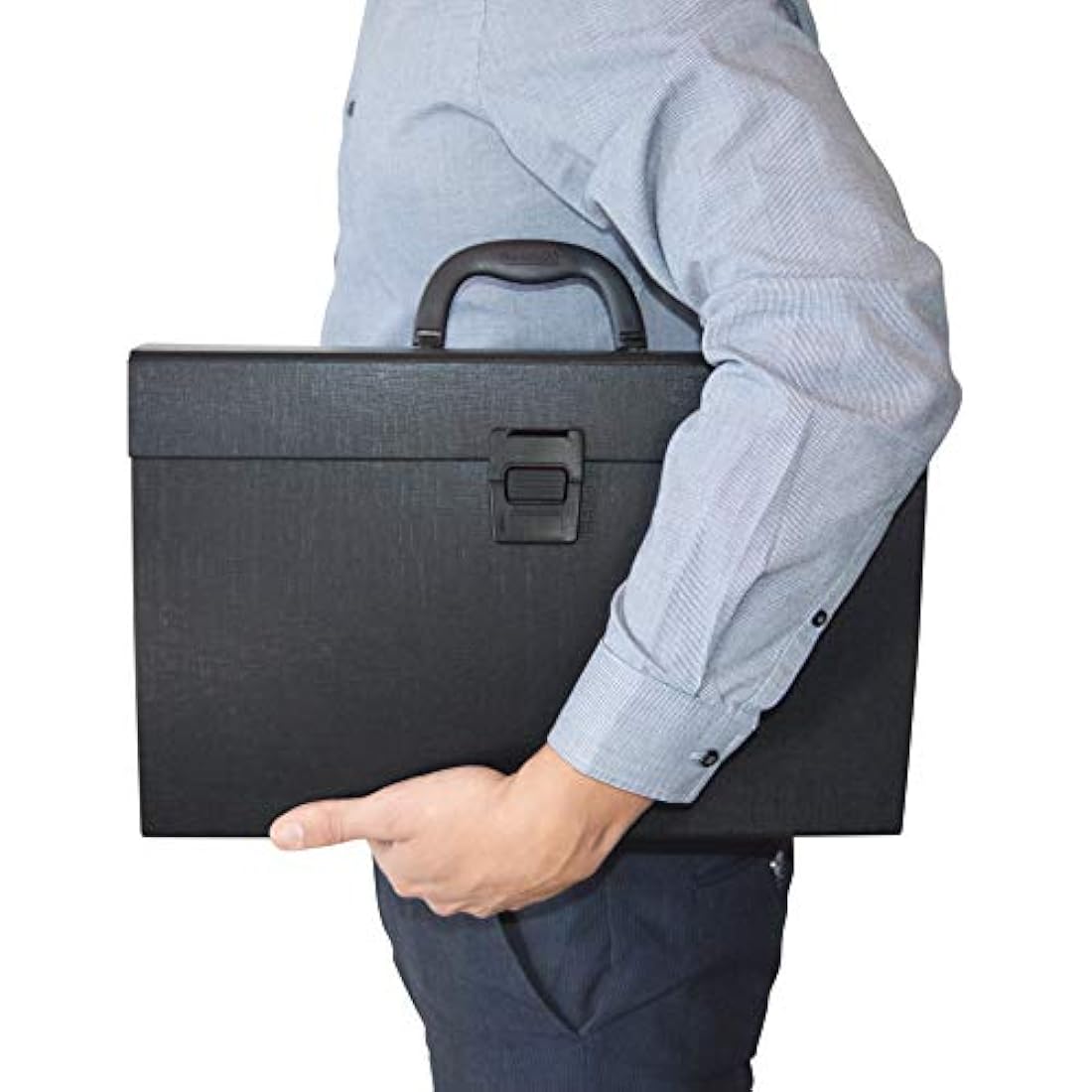 Rapesco 19-Part Expanding Box File Document Organiser, A4+, Black