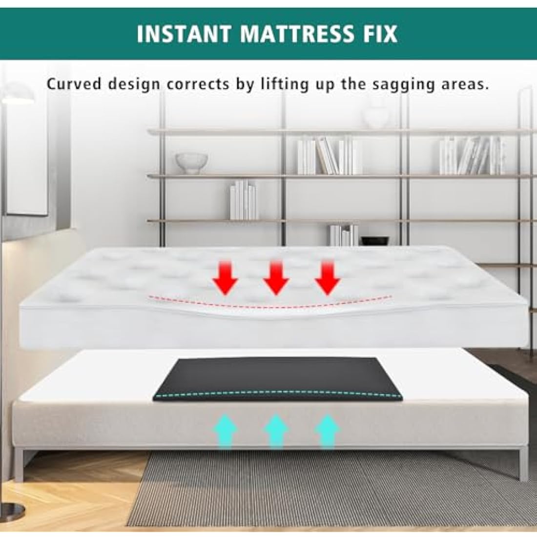 TANYOO Sagging Mattress Support - High Density Foam Bed Repair Pad