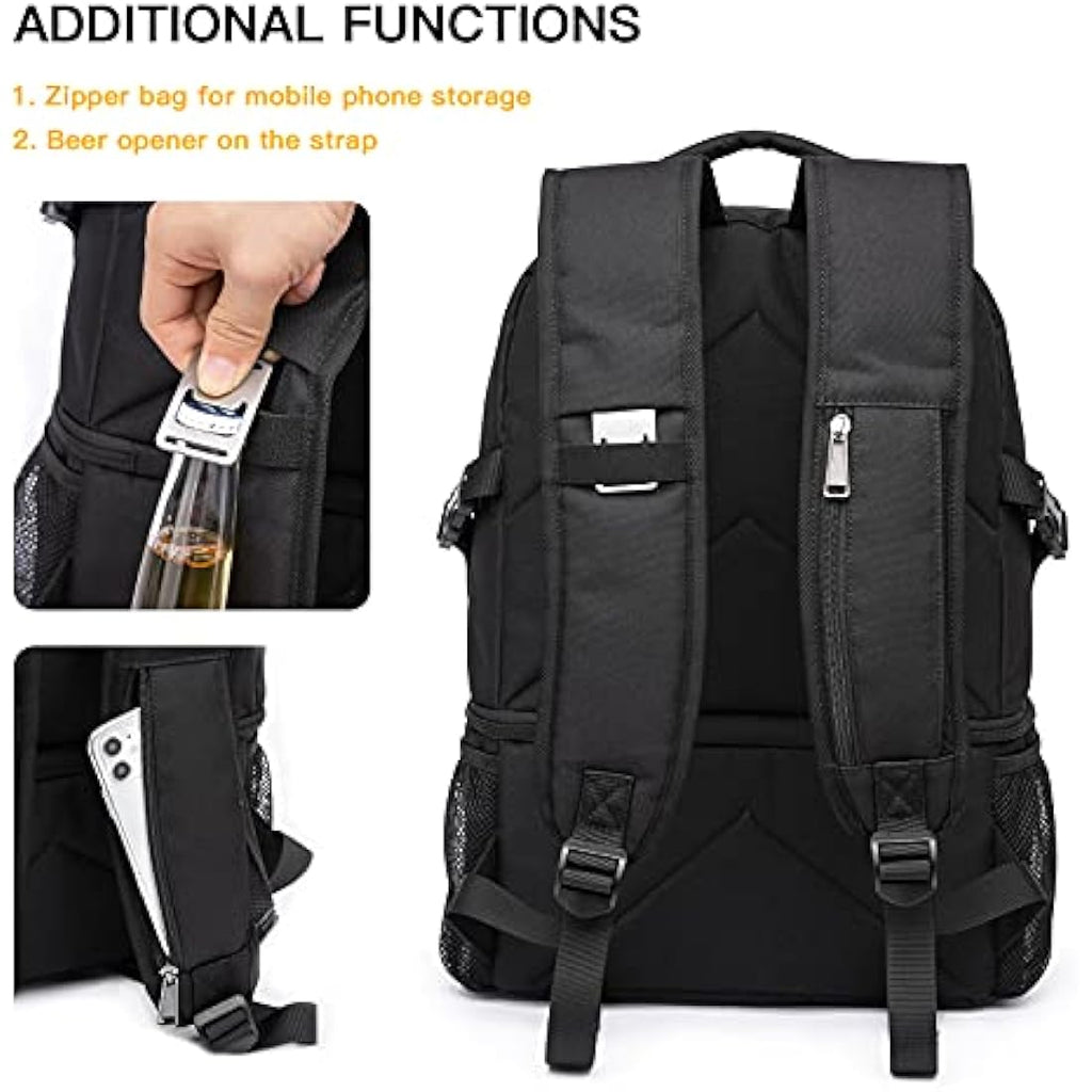 TUGUAN 28L Insulated Cooler Backpack | Leakproof Double Deck Rucksack