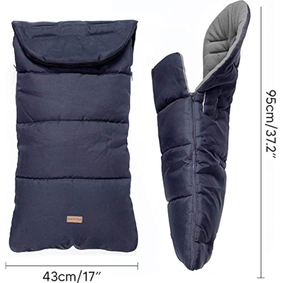 CrocnFrog Universal Stroller Footmuff – Fleece Lined Waterproof Cosy Toes