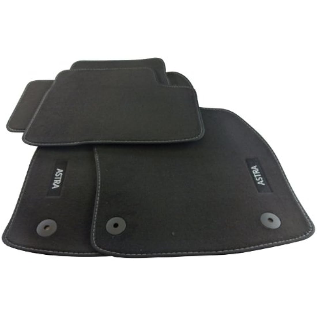 Vauxhall Astra H Car Floor Mats – Tailored Black Velour Set of 4