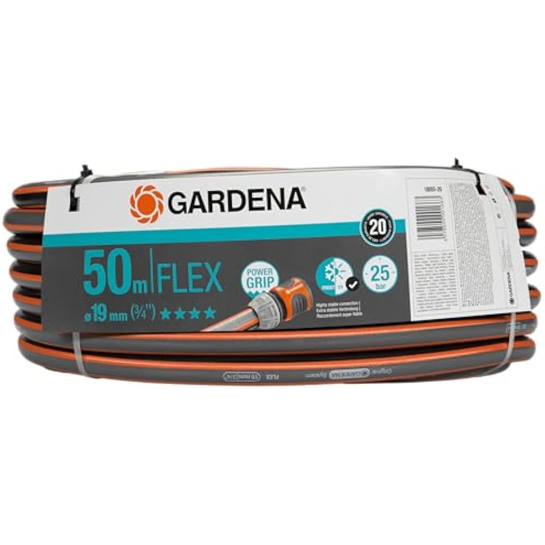 Gardena Comfort Flex Garden Hose | 19mm (3/4") 50m | 25 Bar Pressure