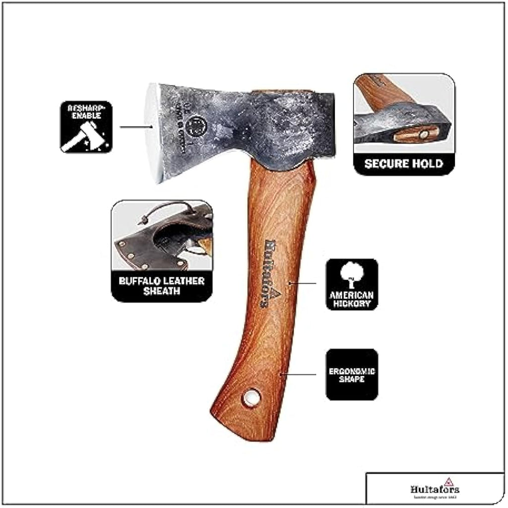 Hultafors Agelsjön Hand-Forged Hatchet – Swedish Steel & Hickory Handle