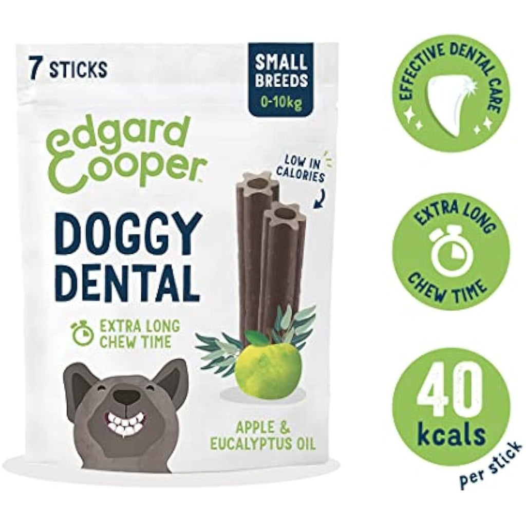Edgard & Cooper Dog Dental Sticks – Eucalyptus & Apple (56 Pack)