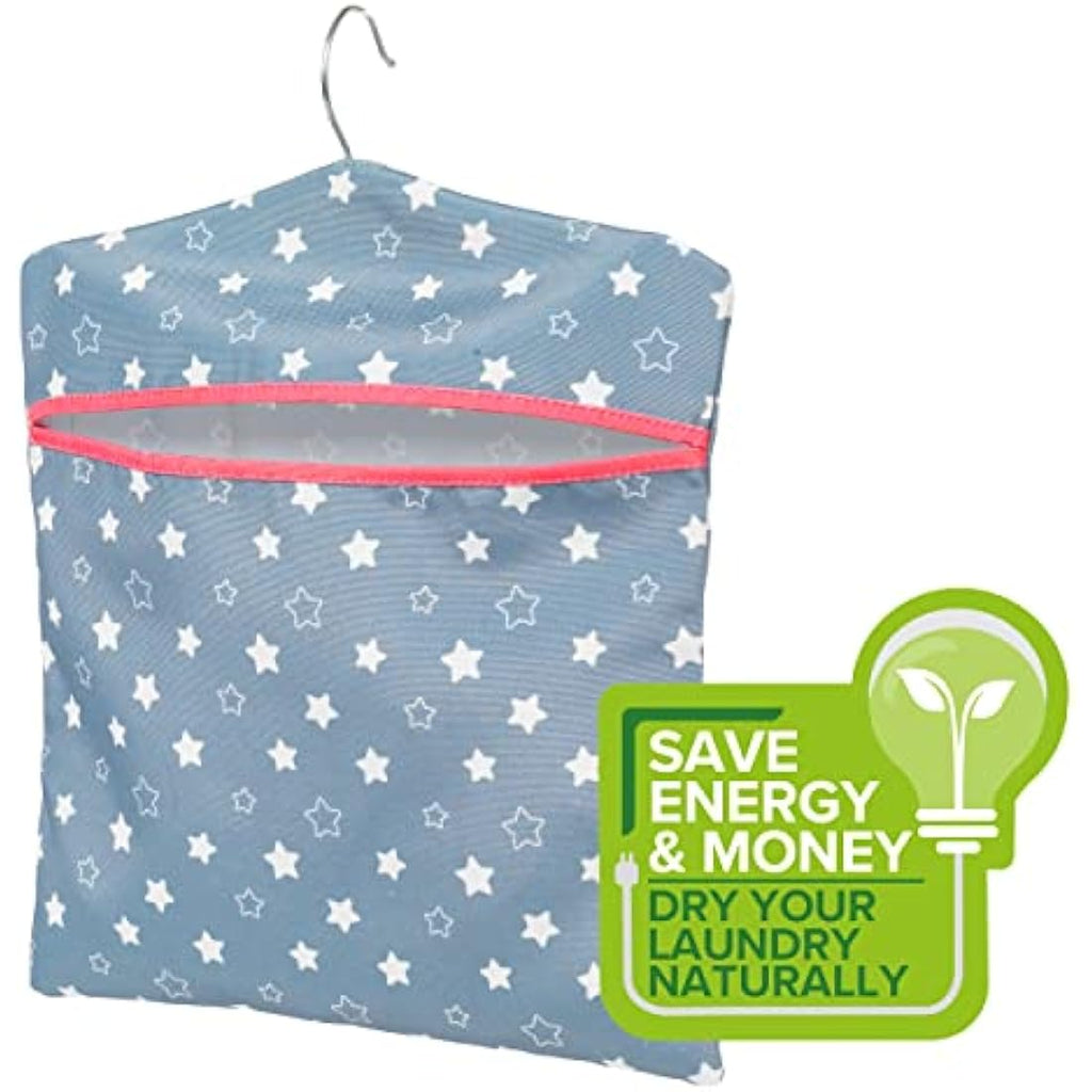 Kleeneze Star Print Peg Bag – Hanging Laundry Storage for 50 Pegs