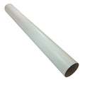 Kair 100mm Rigid Plastic Ducting Pipe | 1m White uPVC Straight Channel