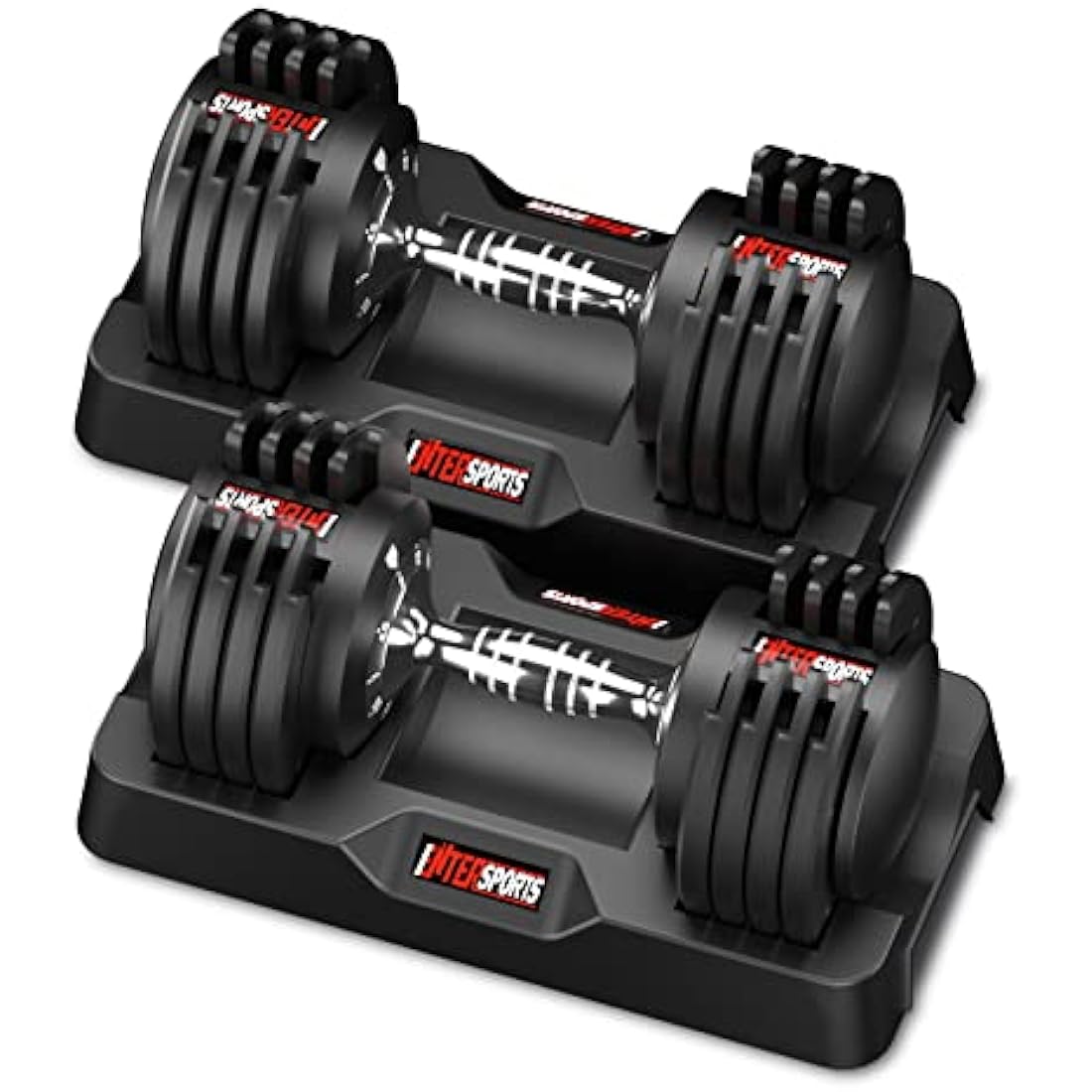 EnterSports Adjustable Dumbbells | 12kg Home Gym Strength Training