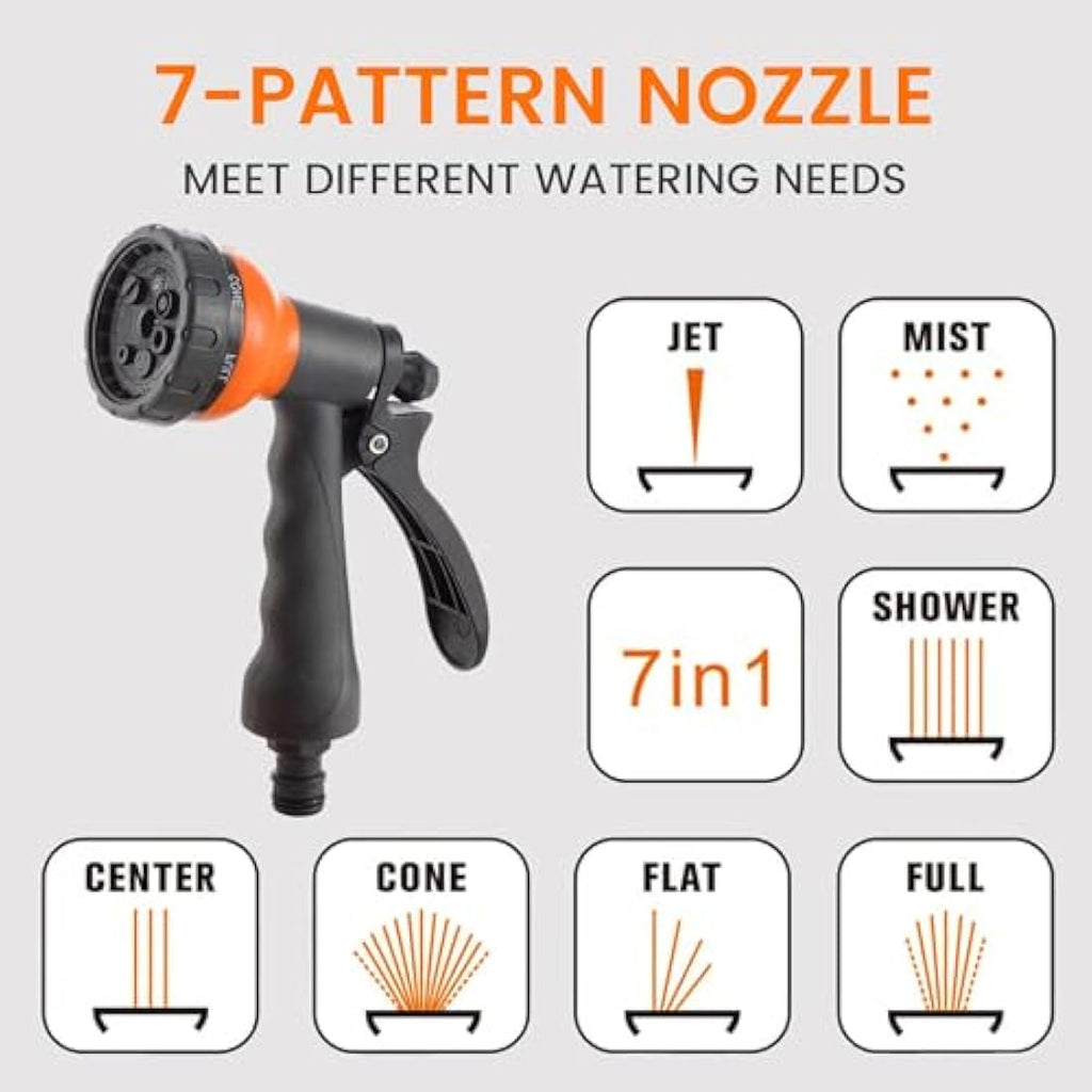 Giraffe Tools Retractable Garden Hose Reel | 35m Wall Mounted – Grey