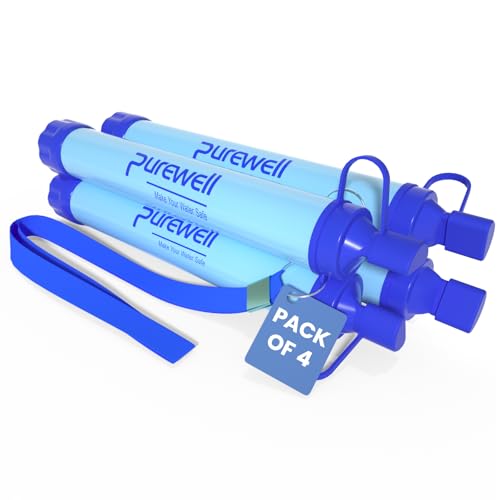 Purewell Portable Water Filter – 0.01μm Survival Purifier for Camping