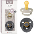 BIBS Colour Pacifier 2-Pack | Natural Rubber Latex Soother, 6-18 Months