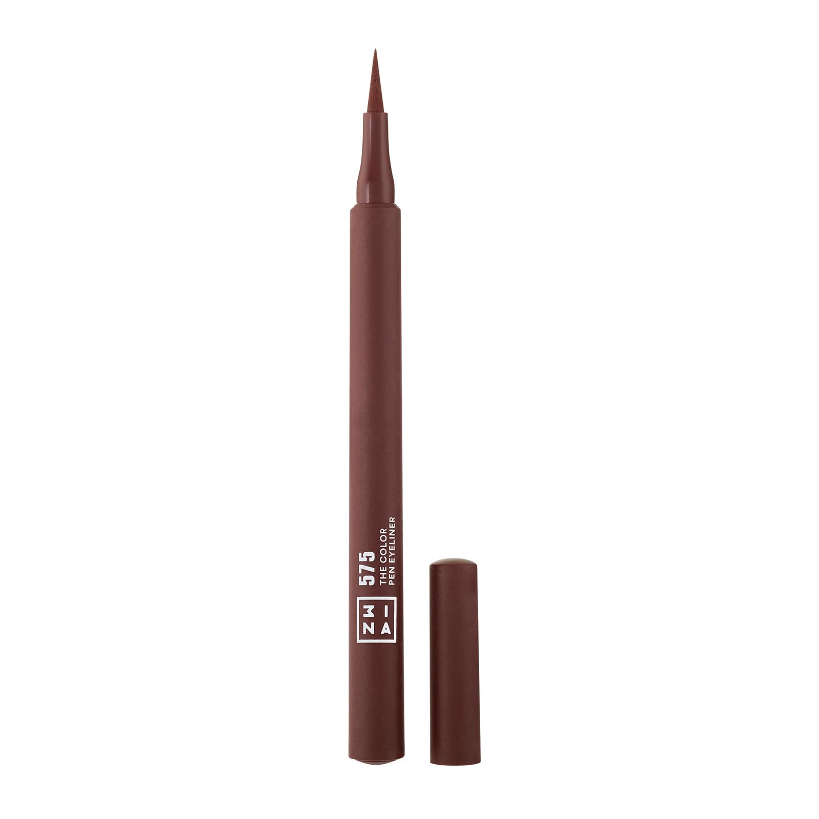 3INA The Color Pen Eyeliner – Brown Matte Liquid Liner – 10h Longwear