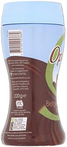 Options Mint Hot Chocolate Drink – 220g Jars (Multipack of 6)