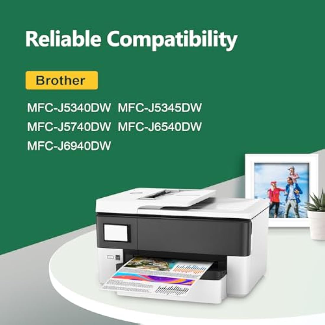 KINGJET LC422XL Ink Cartridges for Brother MFC-J5340DW MFC-J6540DW, 8 Pack