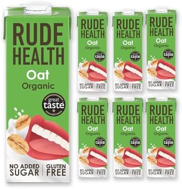 Rude Health Organic Oat Milk – Gluten Free & Dairy Free (6 x 1L)