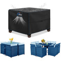 SIRUITON Waterproof Garden Furniture Cover | 420D Oxford Patio Set Protector