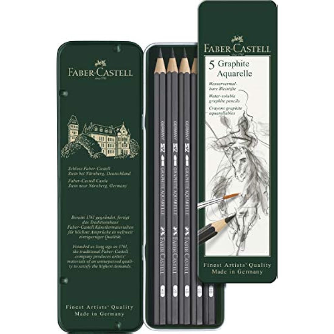 Faber-Castell Albrecht Dürer Watercolour Pencil Set with Water Brush