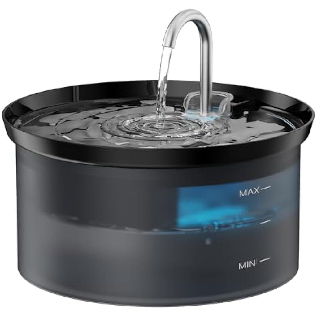 BMDSAE Cat Water Fountain - 2.8L Ultra Silent Pet Dispenser with Filter